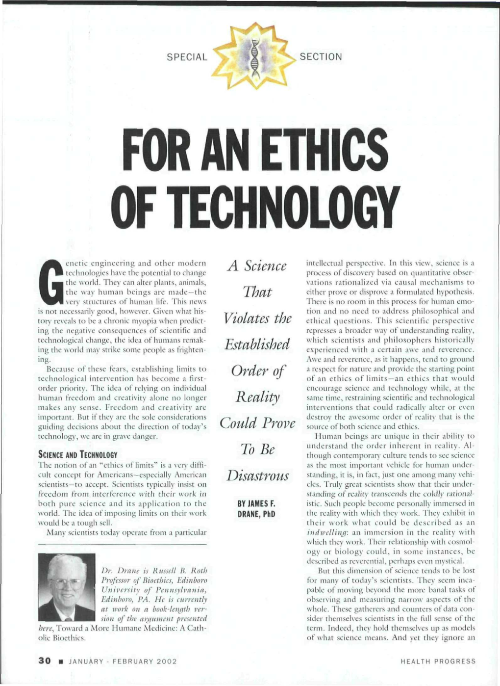 For an Ethics of Technology