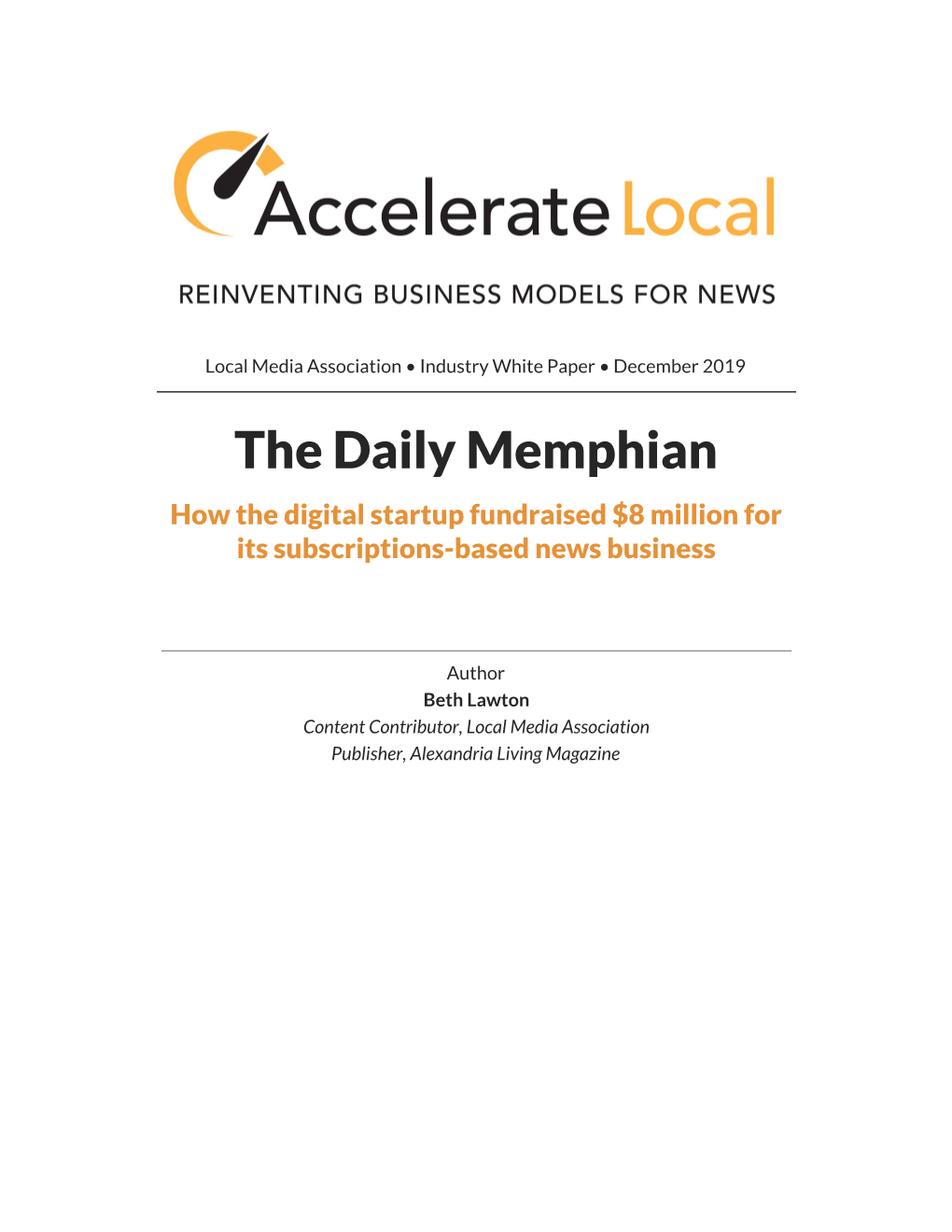 Accelerate Local Report • the Daily Memphian