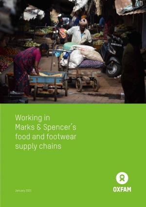 Working in Marks and Spencer's Food and Footwear Supply Chains
