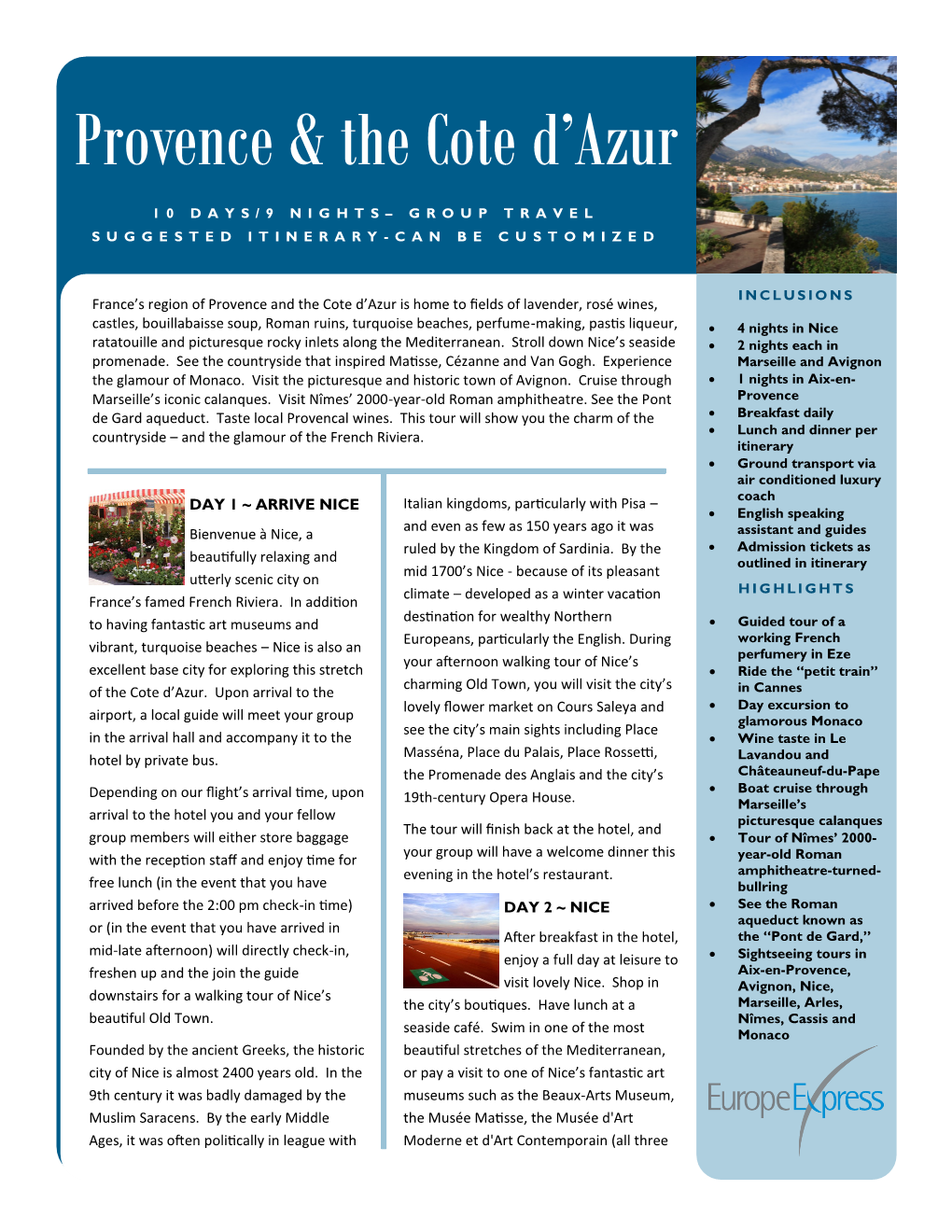 Provence & the Cote D'azur