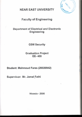 NEAR EAST UNIVERSITY Faculty of Engineering