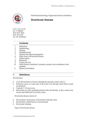 Diverticular Disease 1