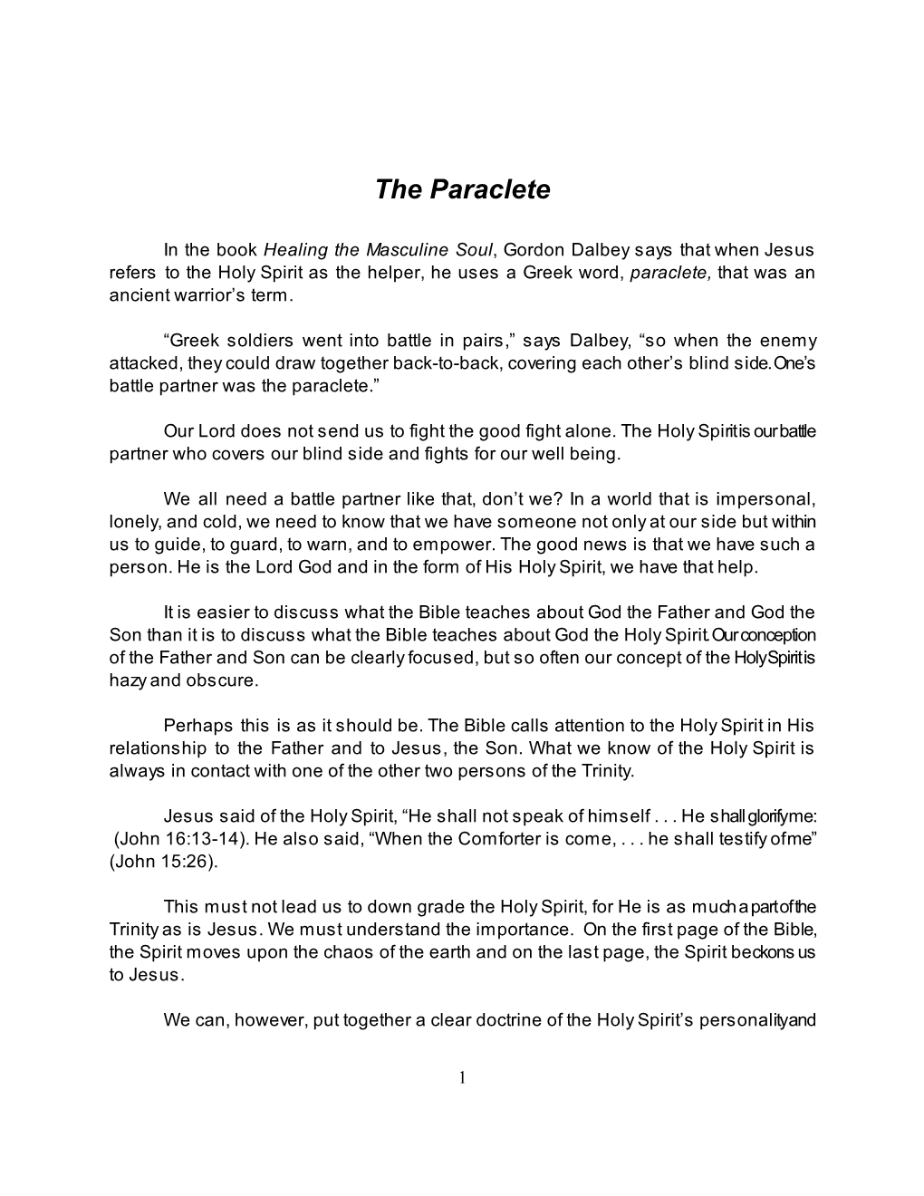 The Paraclete