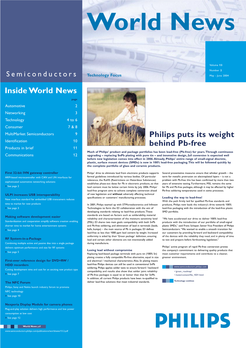 Inside World News Philips Puts Its Weight Behind Pb-Free