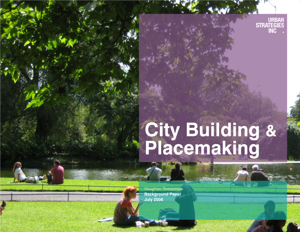 City Building & Placemaking