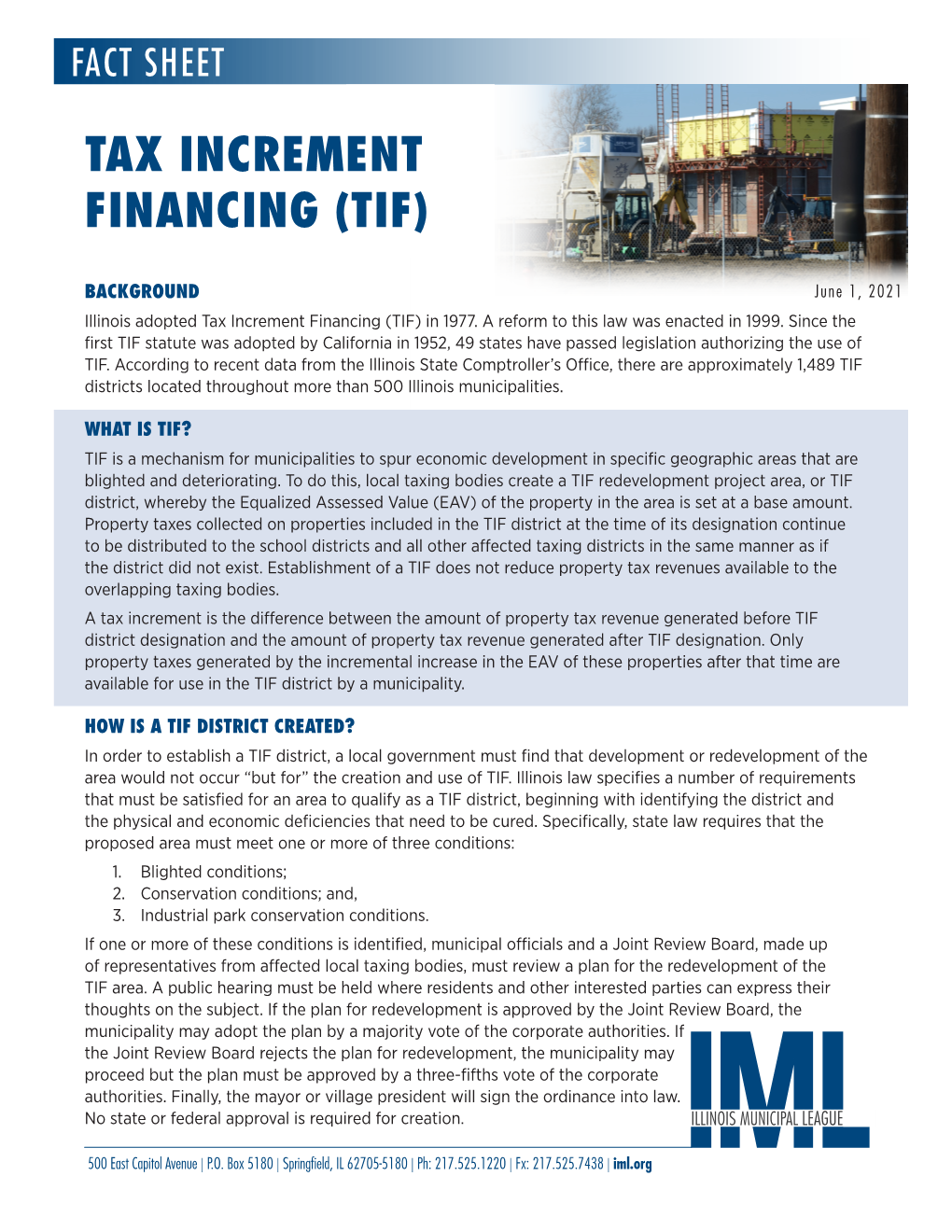 Tax Increment Financing (Tif)
