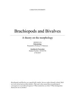 Brachiopods and Bivalves