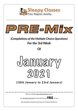 PRE-Mix January 2021 Week 3