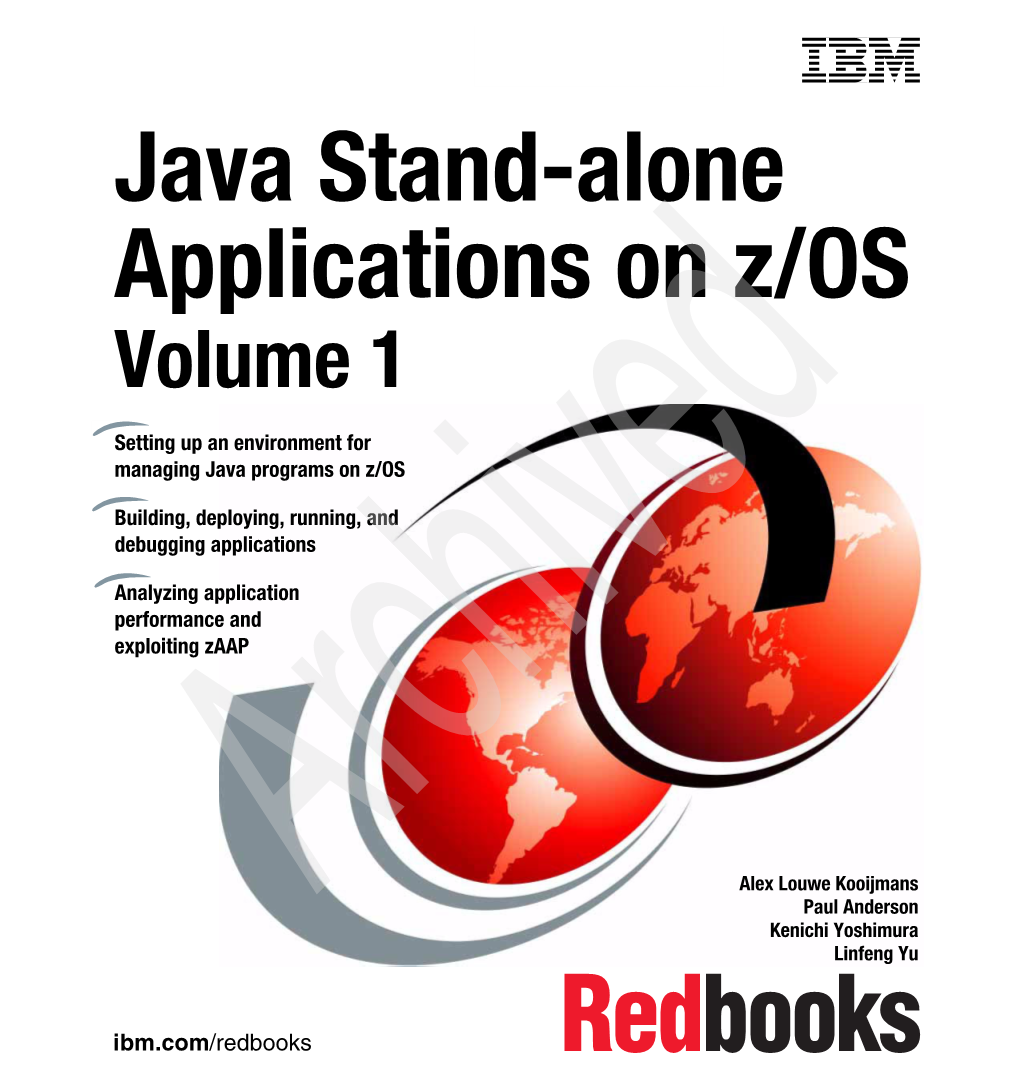 Java Stand-Alone Applications on Z/OS Volume 1