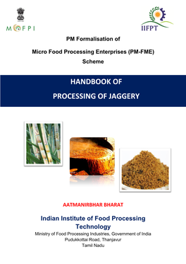 Handbook of Jaggery Powder Processing