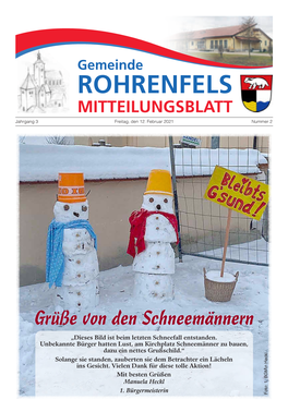 Mitteilungsblatt Gemeinde Rohrenfels