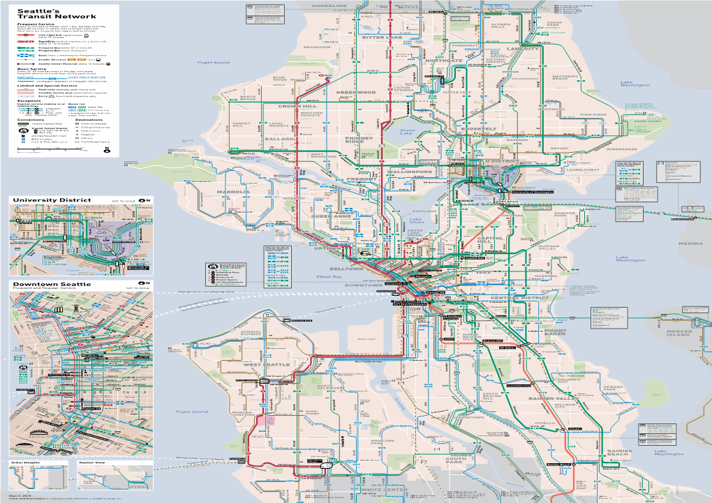 As a DiErent Route Through the U District Buses Continuing