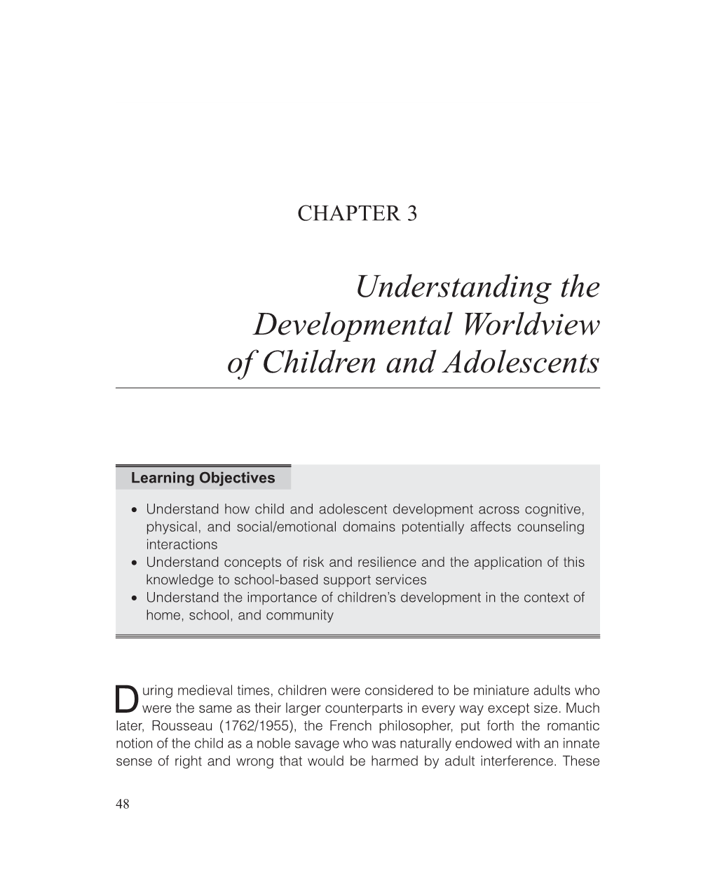 Understanding the Developmental Worldview of Children and Adolescents