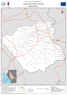 Village Tracts of Minbu Township Magway Region