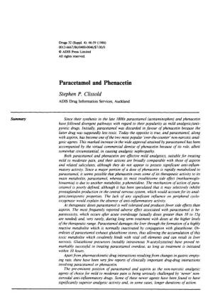 Paracetamol and Phenacetin