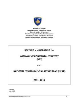 And NATIONAL ENVIRONMENTAL ACTION PLAN (NEAP) 2011- 2015