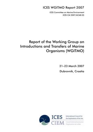 WGITMO Report 2007