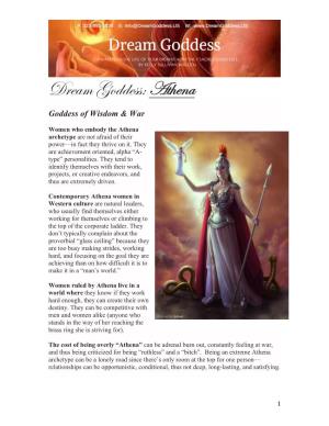 Dream Goddess:Athena