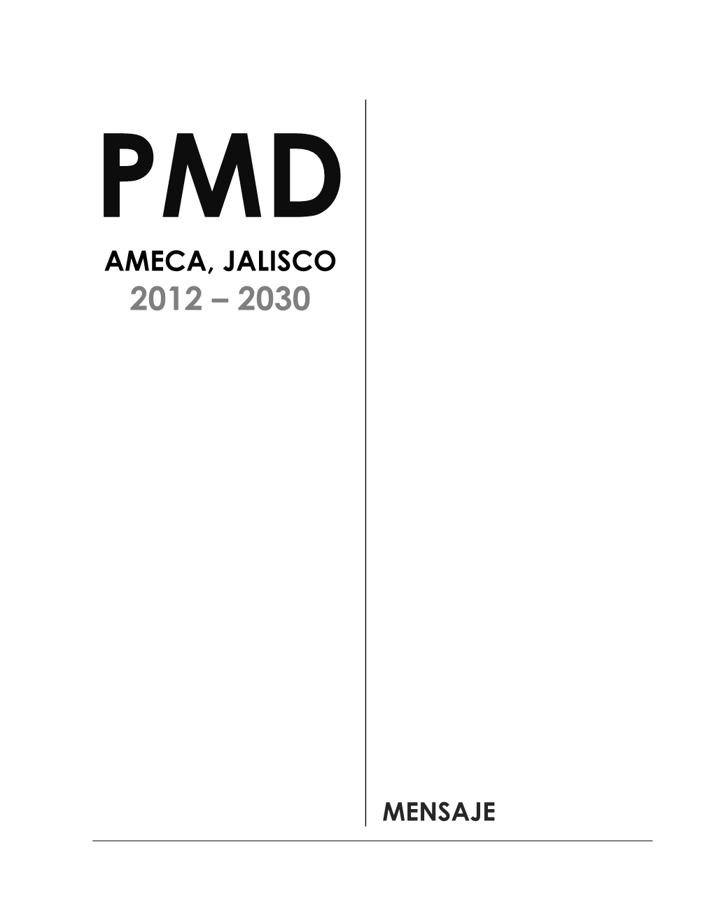 Plan Municipal De Desarrollo 2012-2030