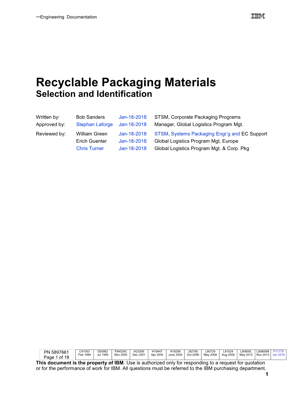 Recyclable Packaging Materials Selection and Identification