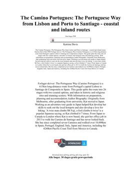 The Portuguese Way from Lisbon and Porto to Santiago - Coastal and Inland Routes