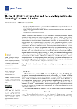 Theory of Effective Stress in Soil and Rock and Implications for Fracturing Processes: a Review