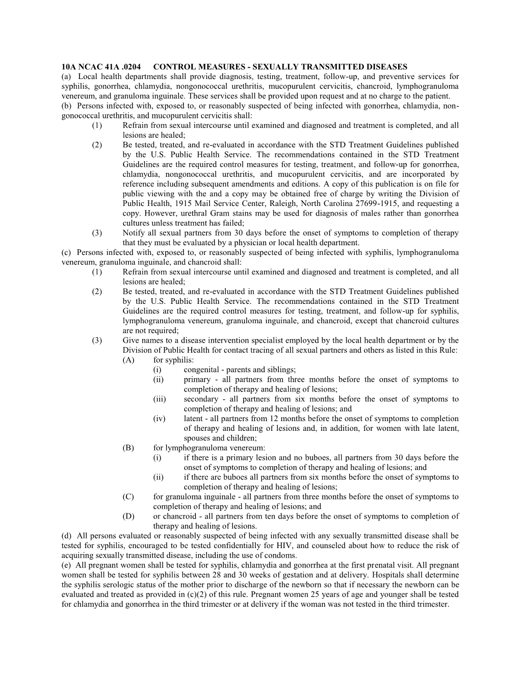 10A Ncac 41A .0204 Control Measures