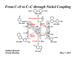 From C-O to C-C Through Nickel Coupling