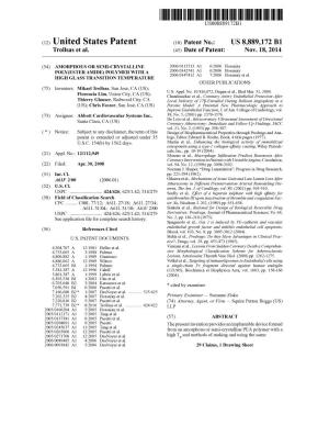 (12) United States Patent (10) Patent No.: US 8,889,172 B1 Trollsas Et Al
