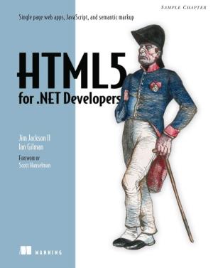 HTML5 for .NET Developers by Jim Jackson II Ian Gilman