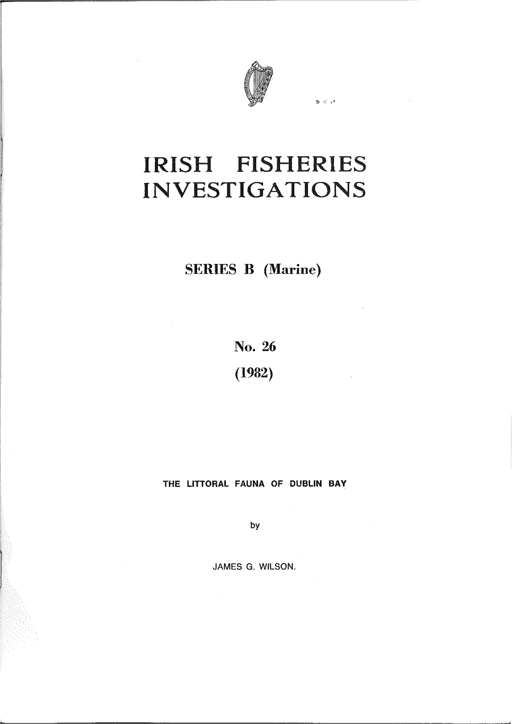 Irish Fisheries Investiga Tions