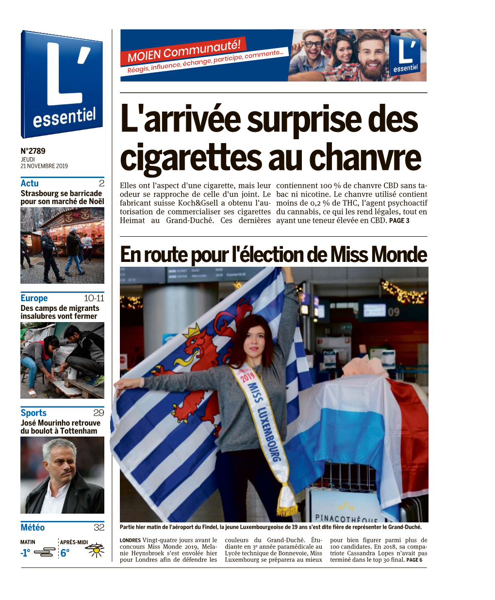 L'arrivéesurprisedes Cigarettesauchanvre