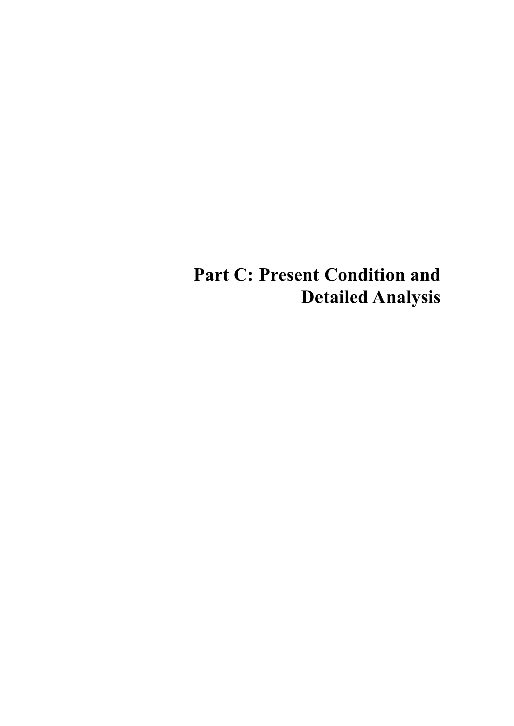 Part C: Present Condition and Detailed Analysis