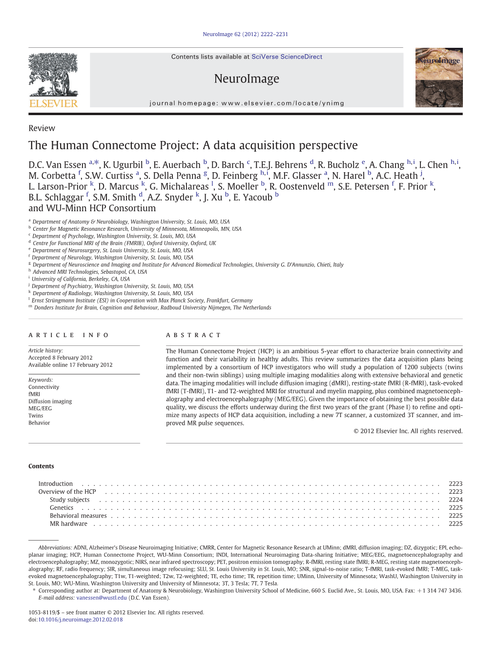 The Human Connectome Project: a Data Acquisition Perspective