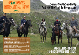 INTERNATIONAL NEWS and Hit the Trail to Kyrgyzstan Vol