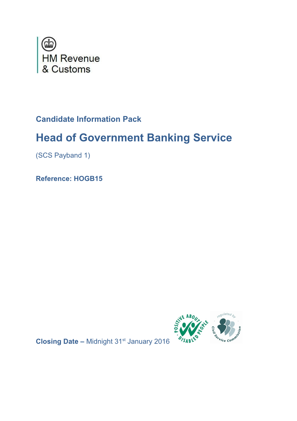 Head of Government Banking Service