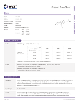 Product Data Sheet