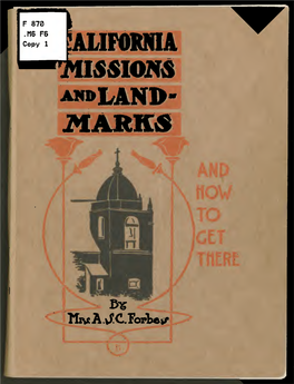 California Missions and Landmarks
