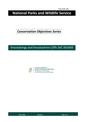 Conservation Objectives Series National Parks and Wildlife Service