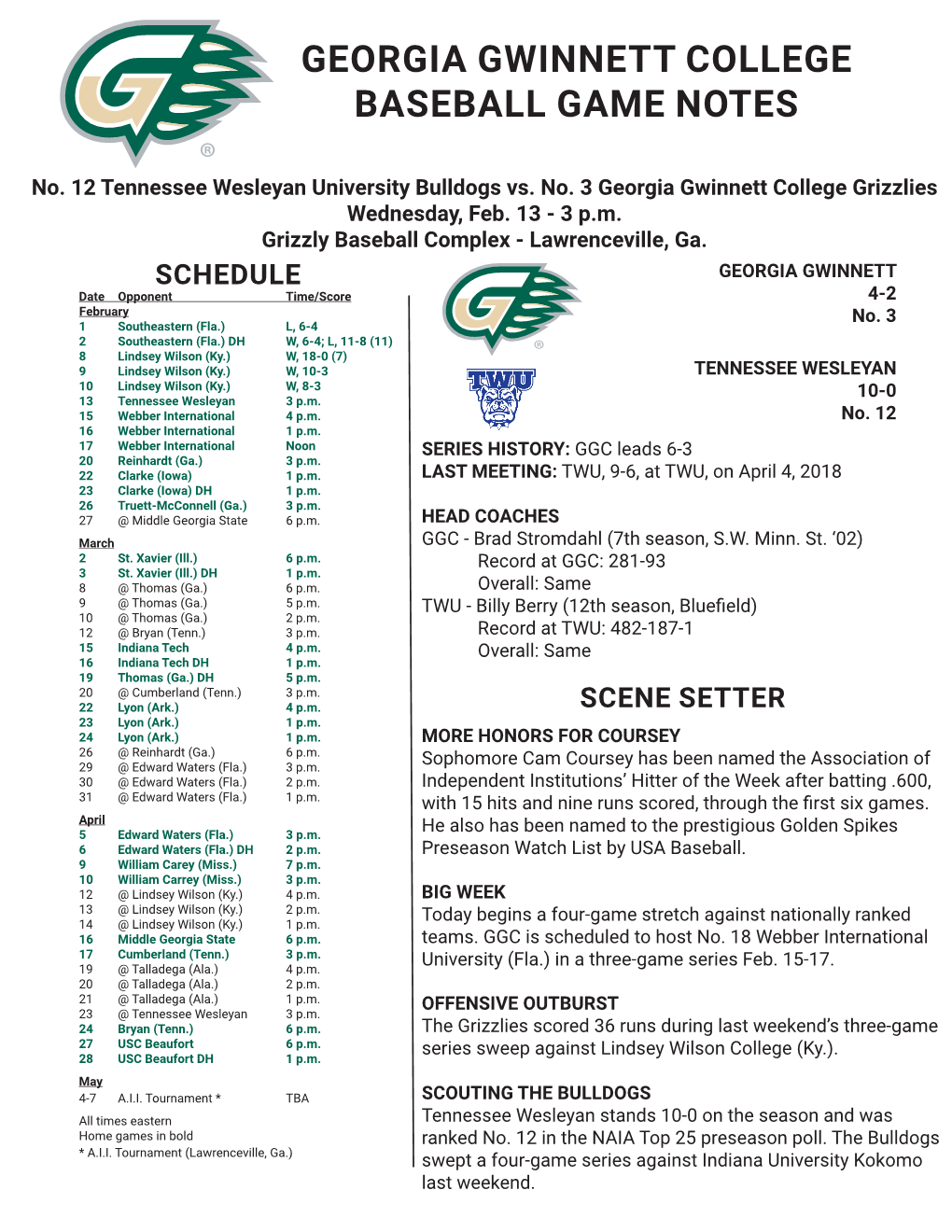 Baseball Game Notes.Indd