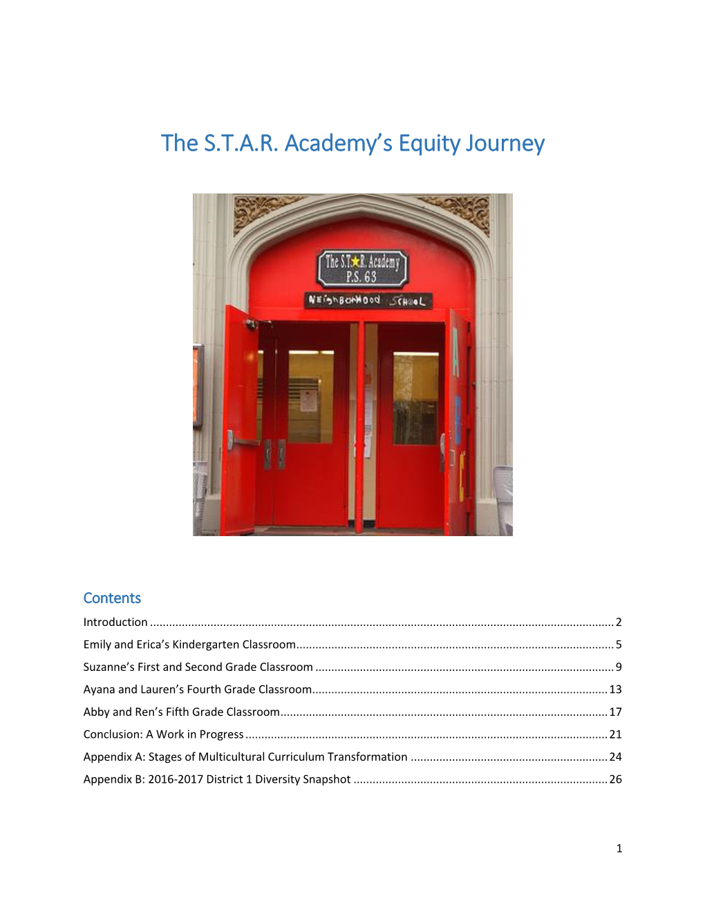 The S.T.A.R. Academy's Equity Journey