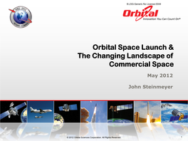 An Introduction to Orbital Sciences Corporation