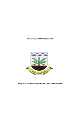 Greater Letaba Municipality 2020/2021 Reviewed Integrated Development