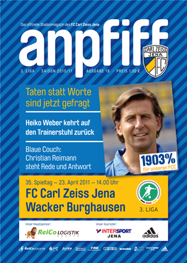 FC Carl Zeiss Jena Wacker Burghausen