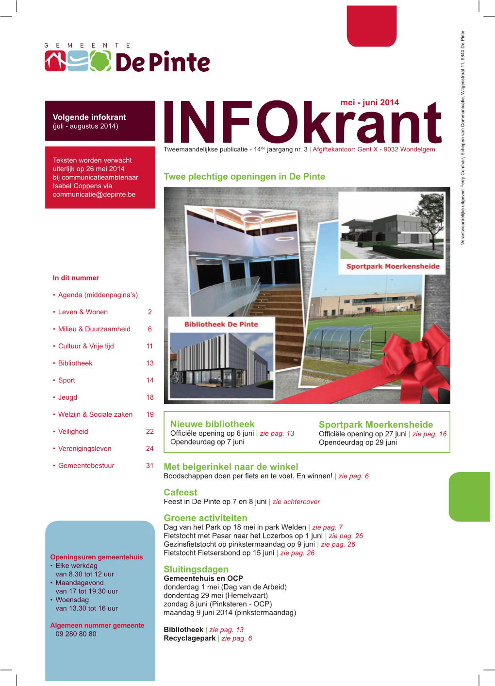 Infokrant (Juli - Augustus 2014)
