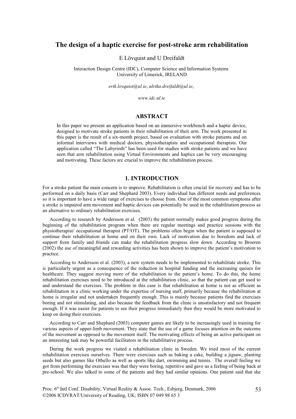 Preparation of Papers in Single Column Format