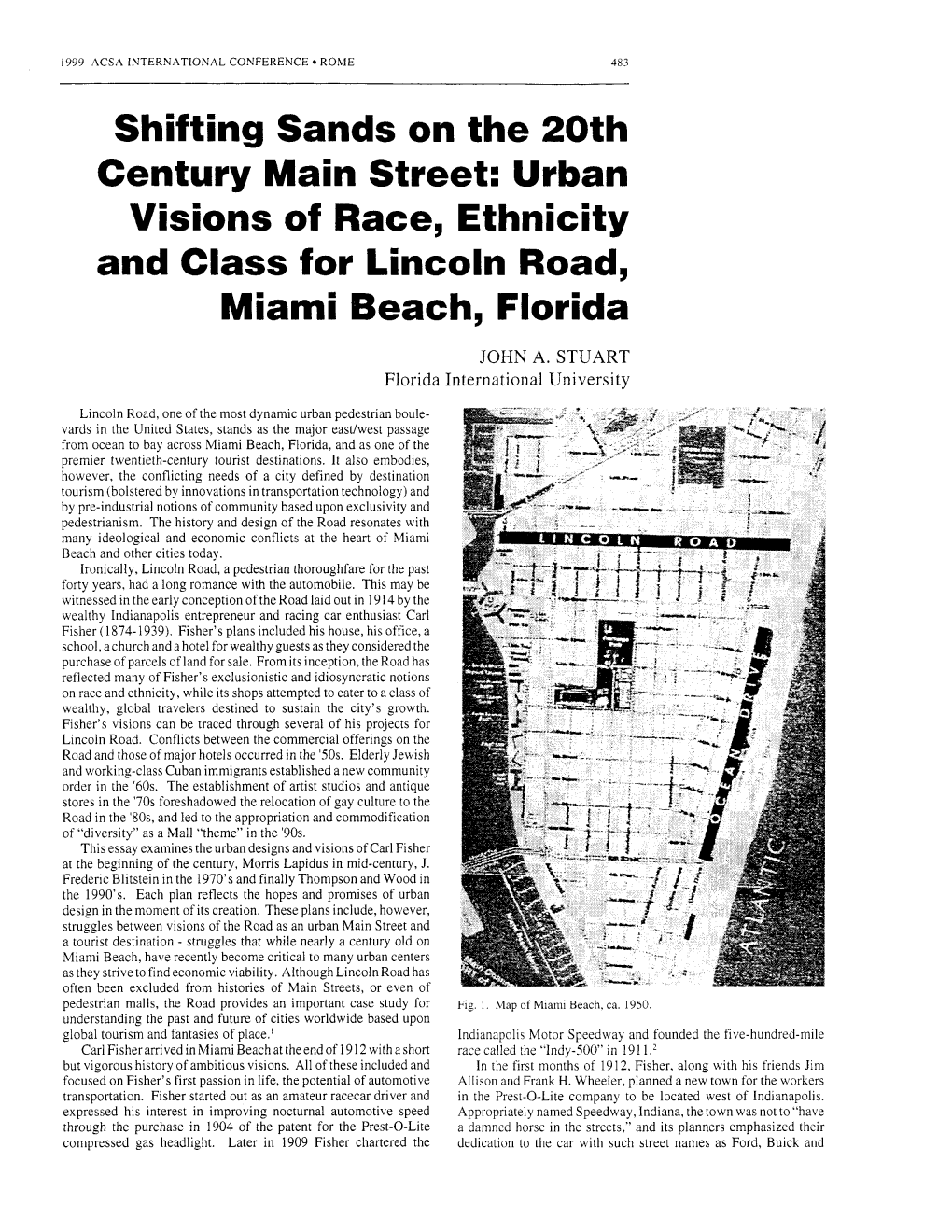 Urban Visions of Race, Ethnicity and Class for Lincoln Road, Miami Beach, Florida