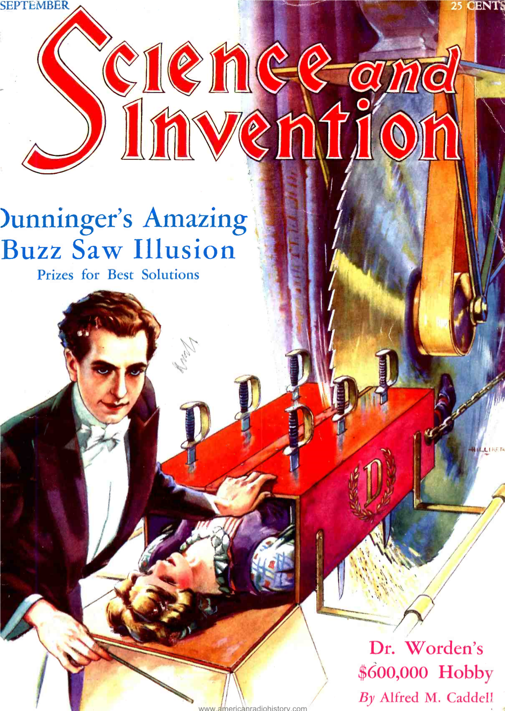 )Unninger's Amazing Buzz Saw Illusion Prizes for Best Solutions