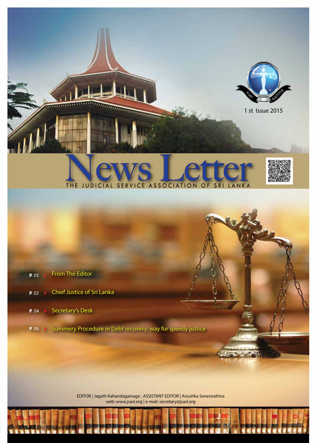 1 St Issue 2015 from the Editor Chief Justice of Sri Lanka