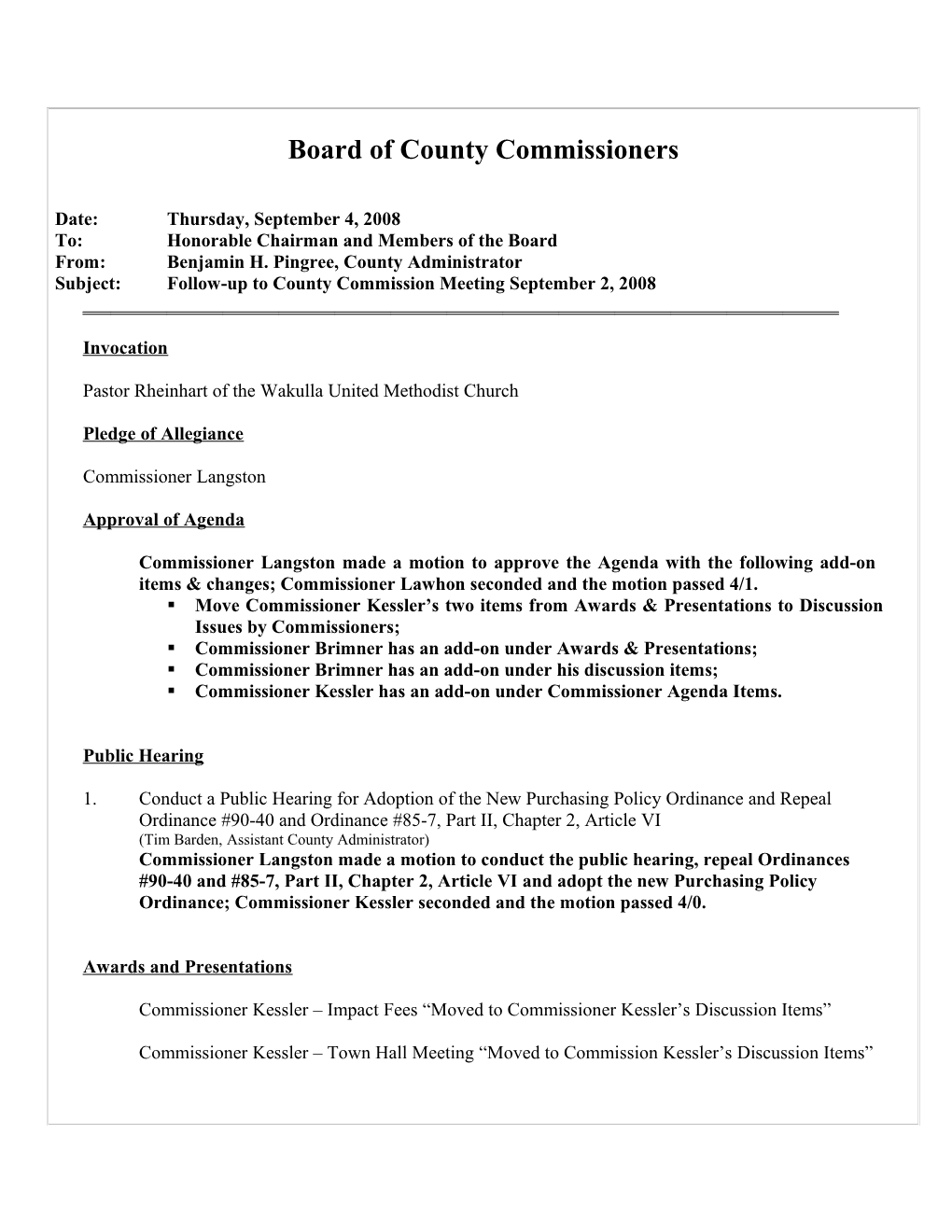 Board of County Commissioners s11